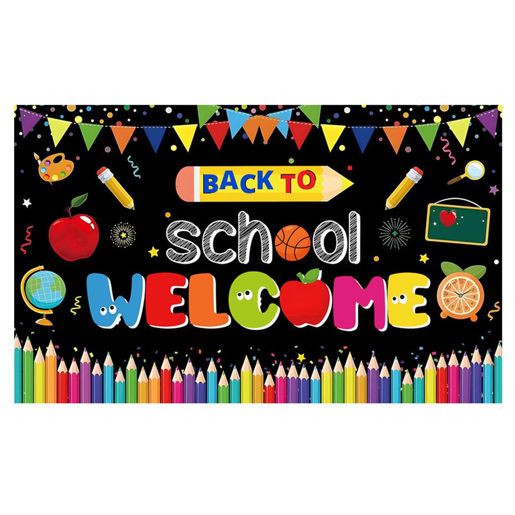 Back to School Background Cloth for Decoration and Photo Booth