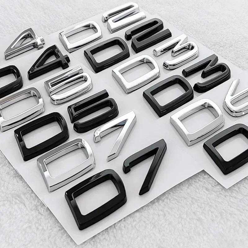 3D Car ABS Rear Trunk Badge Emblem Sticker for Volvo D2 D3 D4 D5 D6 D7 Logo V40 S40 S60 S70 S80 V50 Exterior Accessories