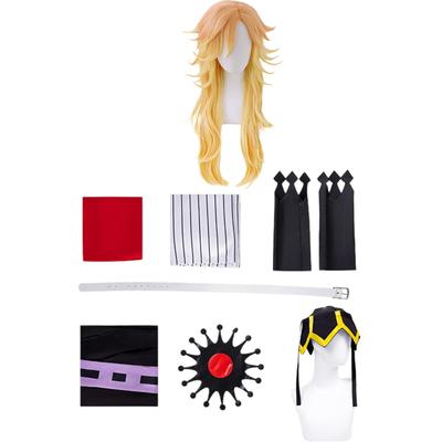 Douma Cosplay Kostüm mit Oberrang Zwölf Erwachsenes Kostüm für Kulturelle Bühne Douma Cosplay mit n [Kamihei Ryohin] Perücke, Kizuki, Größe, Kleid, Festival,