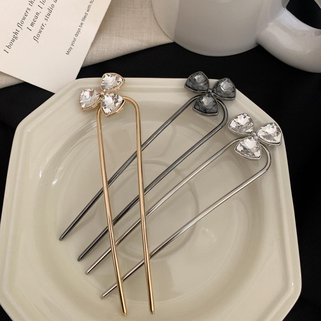 Ladies' elegant and shiny tassel hair clips, jewelry hair sticks, Hanfu wedding metal hair accessories, girls' hair accessories