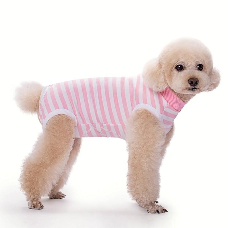 Pet Dog Vest Protection Post-Spay Surgery Nursing Puppies Warmth Casual Cotton Blend Sleeveless Top