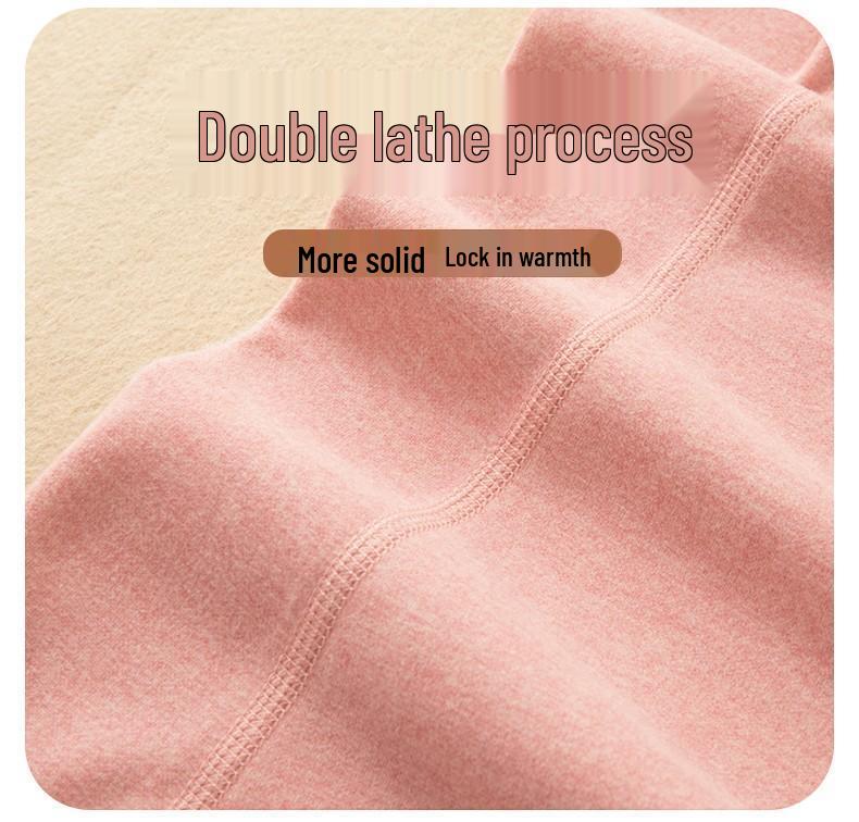 Women's Self-Heating Cashmere Silk Base Layer Set: Warm, Slim Fit, Plus Velvet, Thickened, Autumn/Winter Underwear & Pants