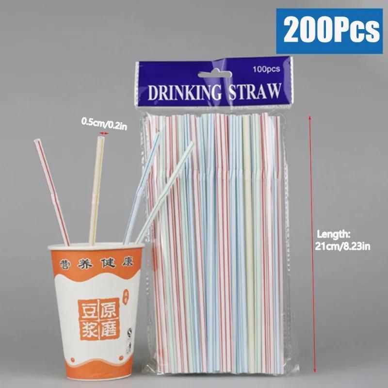 Multicolor Drinking Straws rietjes Milk Tea Bar Party Wedding Kitchen Home Accessories Beverage Black Straw Wholesale