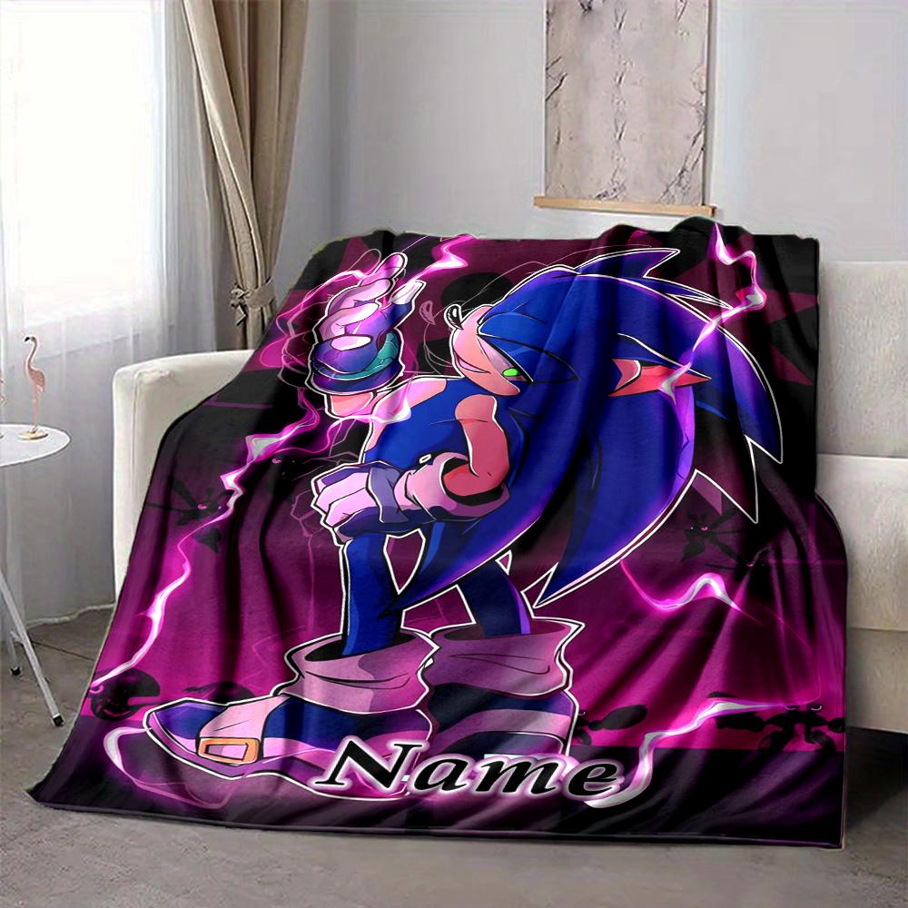 Custom 1pc Sonic Forces Adventure Blanket, Soft And Comfortable Blanket, Casual Warm, Camping Travel Blanket, Birthday Gift Q912191