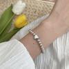 925 Sterling Silver Simple Design Bracelet Butterfly Love Heart Round Beads Hand Jewelry Women Fashion Exquisite Gifts