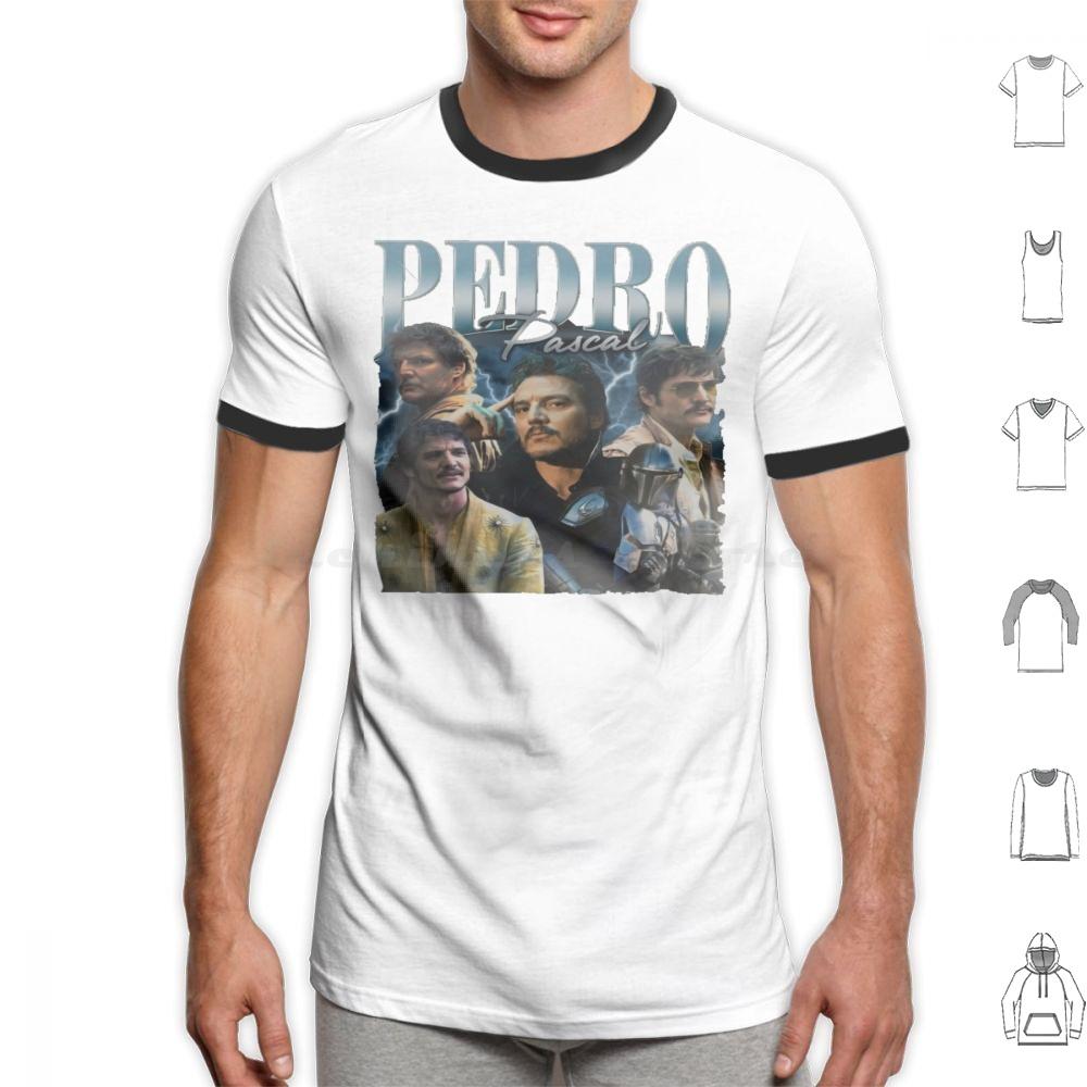 Pedro Pascal Daddy Pedro Pascal Meme I Love Timothee Chalamet Pedro Pascal Cursed Fan Collage T Shirt Cotton Men Women Diy