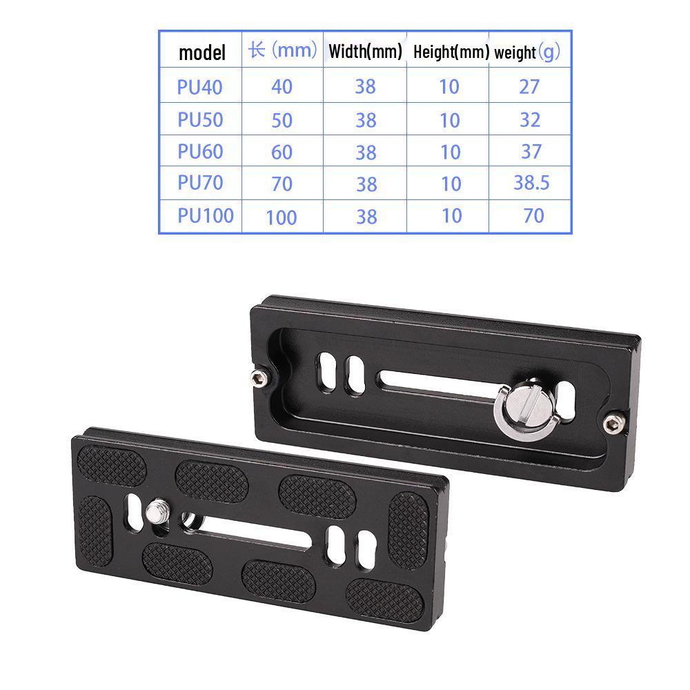 Universal Aluminum Alloy Quick Release Tripod Head Plate for DSLR Cameras