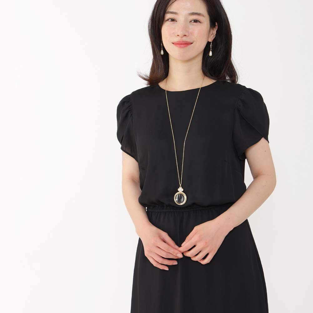 [R-days Daikanyama] Magnifying Glass Pendant Necklace, Mother's Day Gift, Boxed, Long Necklace, Stylish, Women's Pendant Magnifying Glass, Made in