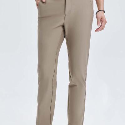 Men's Elastic Knit Straight Casual Pants