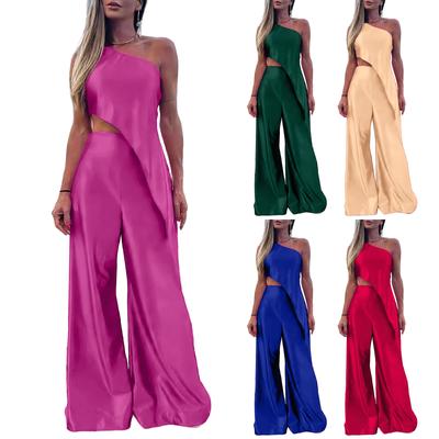 Women's Color Casual Top And Pants Fashion Two-piece Set