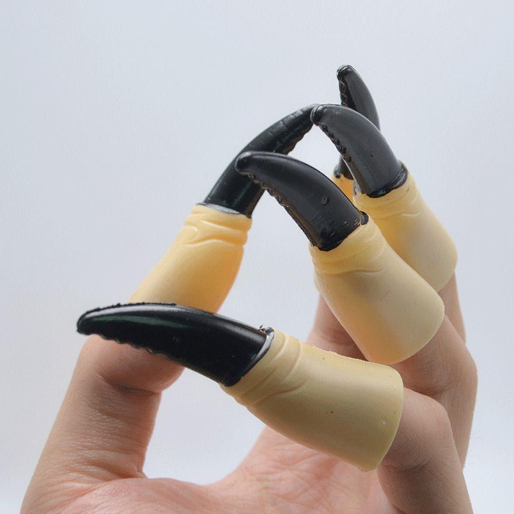 10Pcs/Set Scary Halloween Fake Fingers Luminous Ghost Claw Prop  Costume Party