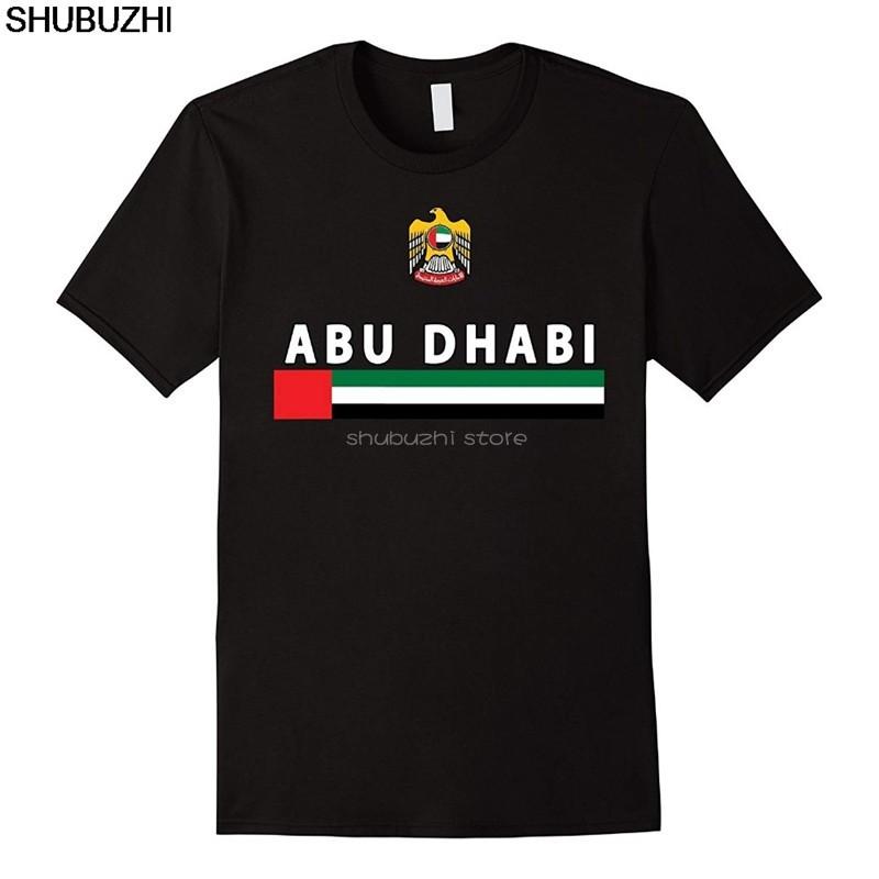 

Newest cotton Fashion Cotton Short Sleeve ONeck Abu Dhabi Uae Soccer TShirt Design Tee Shirts sbz6048 4XL