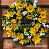 Artificial Flower Wreath Easter Valentines Day Decor Hotel Restaurant Door Hanging Decoration