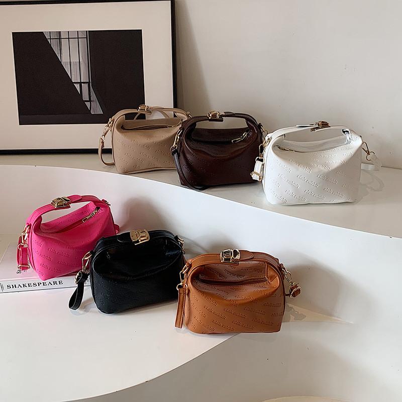 Shape Solid Pillow Color Singleshoulder Crossbody Bag Handbag Fashion Women