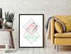 Obraz Plakat W Ramie 53x73 Cm Geometria P1092