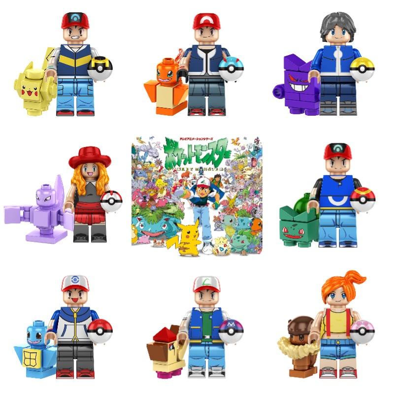 Kf6189 Pokemon Pikachu Smart Pet Elf Ball Building Block Mini Figure Bag