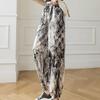 Summer Women's Printed Harem Pants Thin and Loose Ankle Pants Corset Bloomers