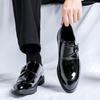 Men' Lacquer Leather Shoes Classic  British Styles Fashion Party Daily Work 3 8-46high Quality Black Versatile