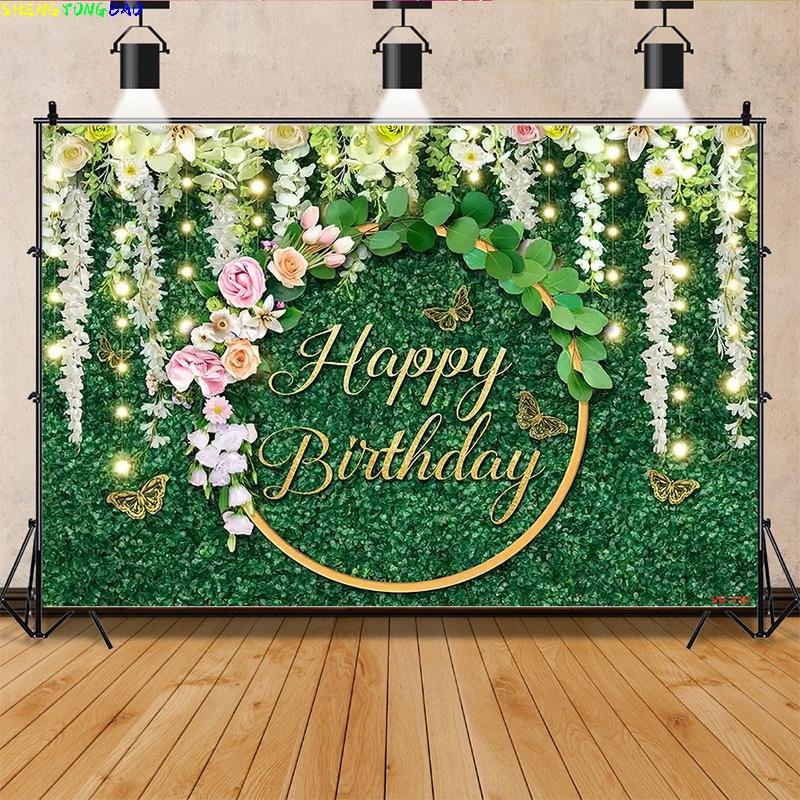 Vinyl Custom Valentine's Day Photography Backdrops Props Lover Rose Flower Wall Wedding Heart Happy Birthday Background AL-18