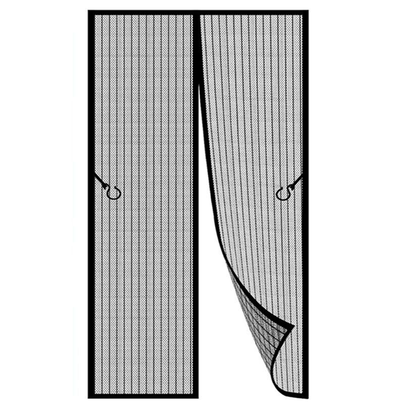 NUOVA Zanzariera Magnetica Robusta Tenda a Rete Zanzariera Insetti Mano Libera Divisorio Striscia Silenziosa Tenda Porta Ventilazione Camera da Letto