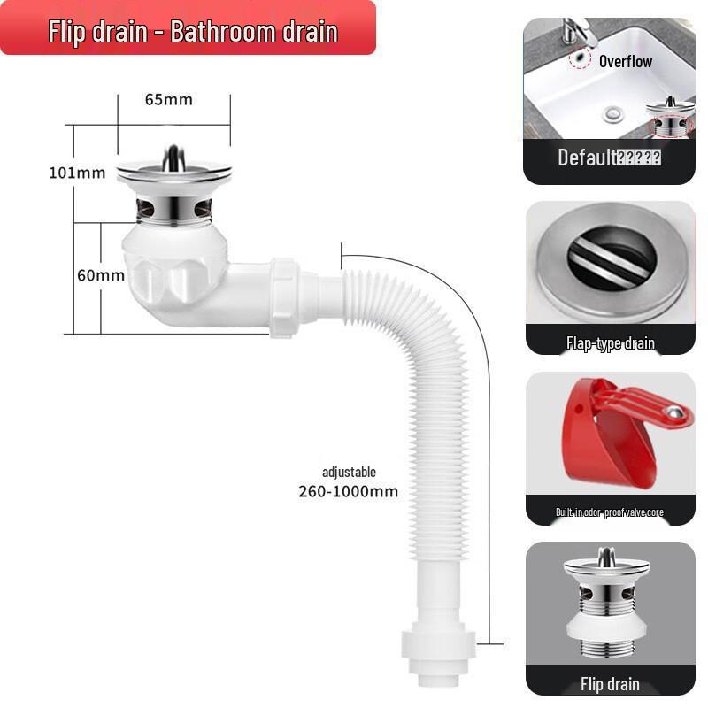 Xuanyong Stainless Steel Pop-Up Basin Drainer with Anti-Odor Pipe