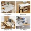 Space Saving Heavy Duty Foldable Desktop Bracket Punch Free Desk Extension for Organized Office Home