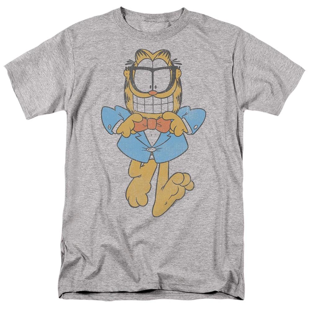 Garfield - Dapper Cat - Unisex Short Sleeve Children s T-shirt - Gray 100