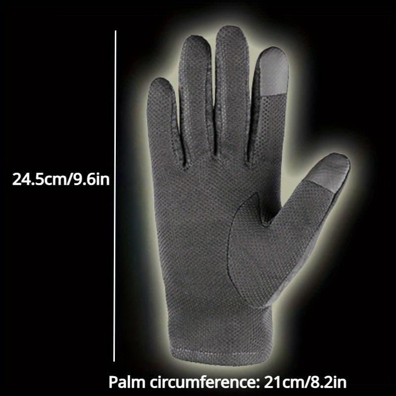 Men's Touch Screen Leather Warm Gloves Thermal Fleece Lined Driving Winter Gift