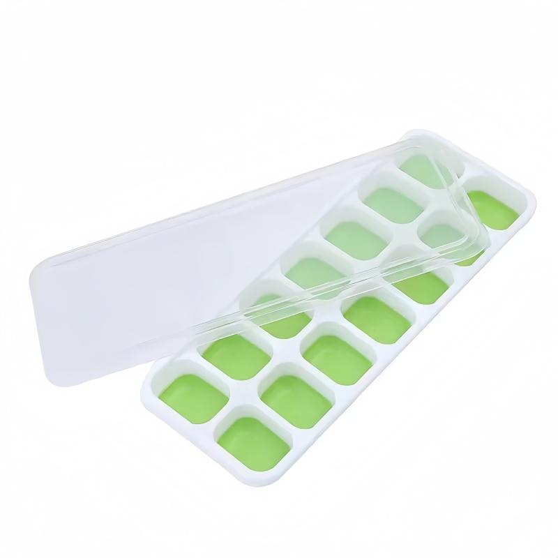 14 Grids Silicone Ice Cube Mold with Cover Square Ice Cube Tray Mold Ice Cube Manufacturer Bar DIY Ice Cocktail Freezing Tool
