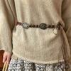 Ceinture de taille bohème en métal Chaîne de taille perlée Ceinture tendance style ethnique Vacances