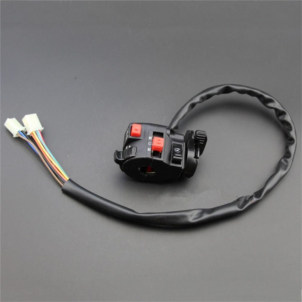 22mm Universal Motorcycle ATV 10Pin 5 Functions  handlebar Start Stop Headlight Hi/Low Throttle Switch