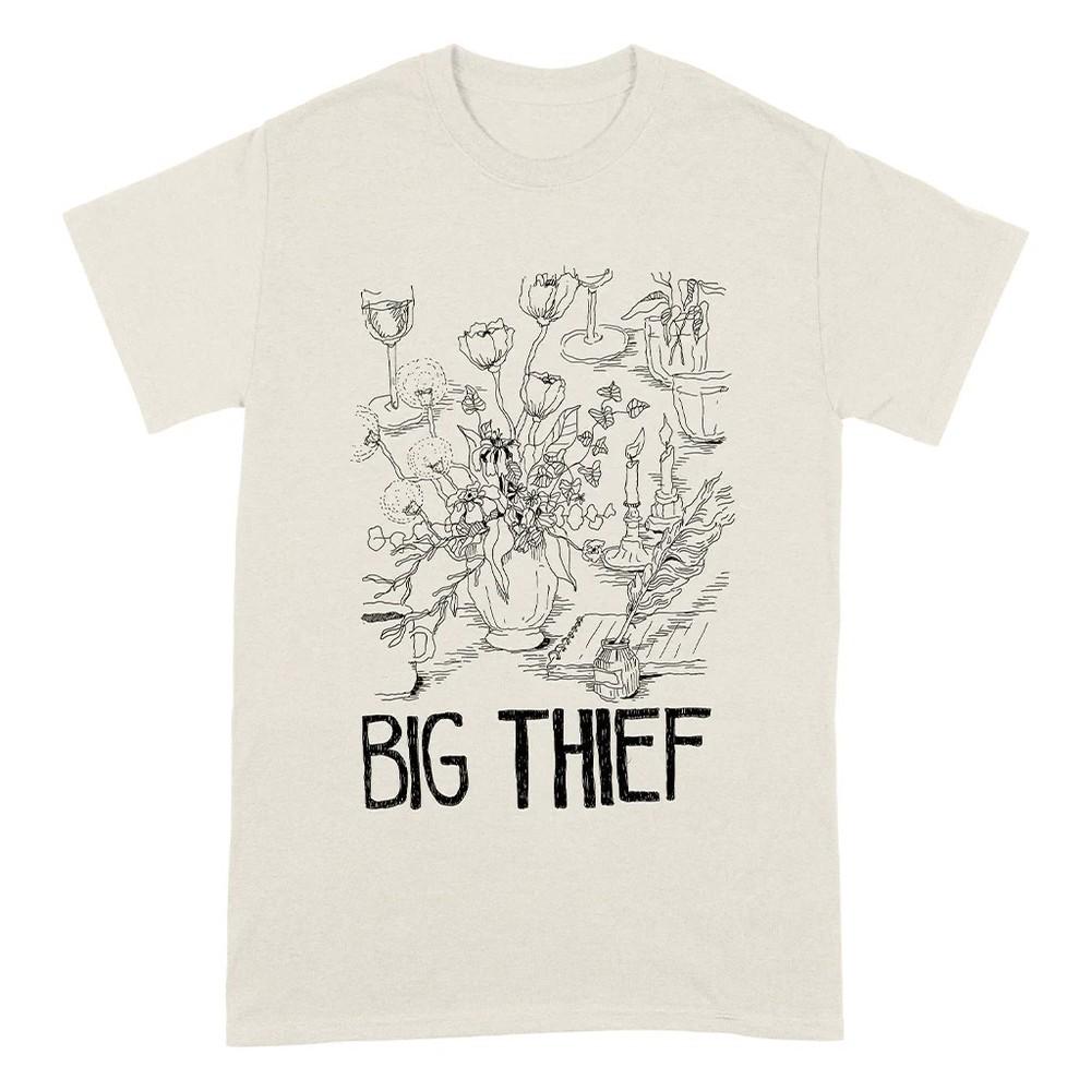 Big Thief Flowers And Candles Ivory TShirt 2025 Gift Tour SEG_122 Unisex T-Shirt XL