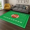 Rugbyfeld American Football Sport Teppich Teppich für Schlafzimmer Wohnzimmer Sofa Spielzimmer Fußmatte Heimdekoration, Kinderbereich Teppich Rutschfest
