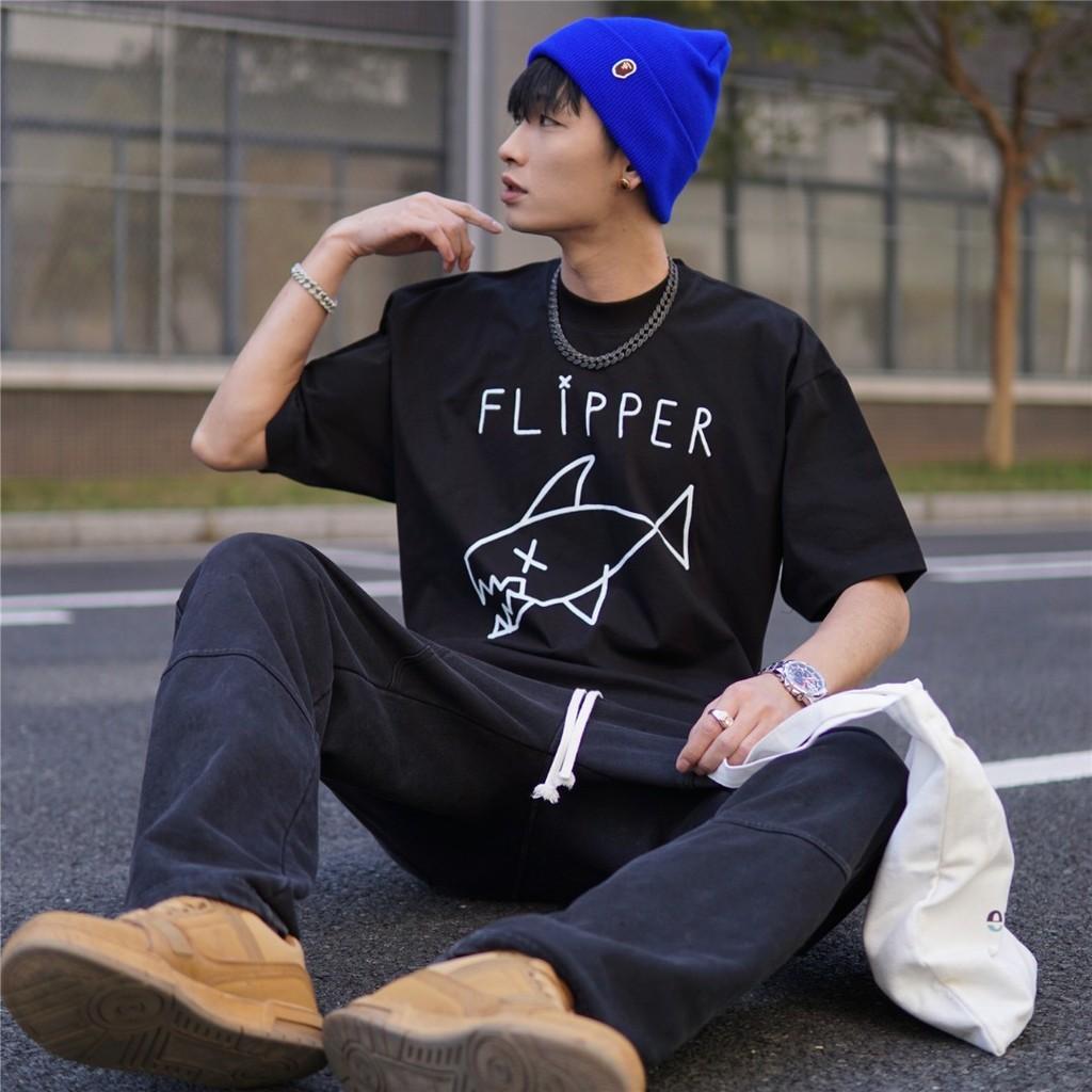 Kurzarm-T-Shirt im Rock-Stil für Damen und Herren, bequeme, lockere Passform, weißes Design