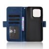 Portemonnaie-Hülle für Moto G67 5G - Leder/PU, Blau, Mit Kartenhalter
