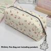Floral Print Pen Bag Large Capacity Stationery Organizer High Quality Pen Box  Gift