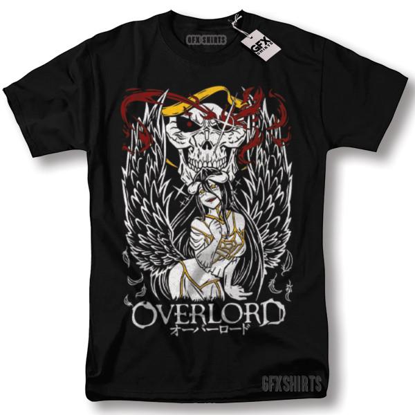Overlord Albedo Shirt Ainz Ooal Gown Waifu Anime Manga Graphic T-Shirt Unisex T-Shirt XXXXL