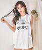 Tyubeuteuli Women'S Holiday Loose Fit Sleeveless Rash Guard B302 White