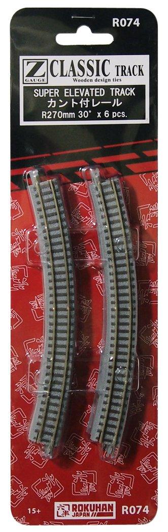 

Rokuhan Z Gauge R074 Наклонный рельс R270-30° (6 шт.)