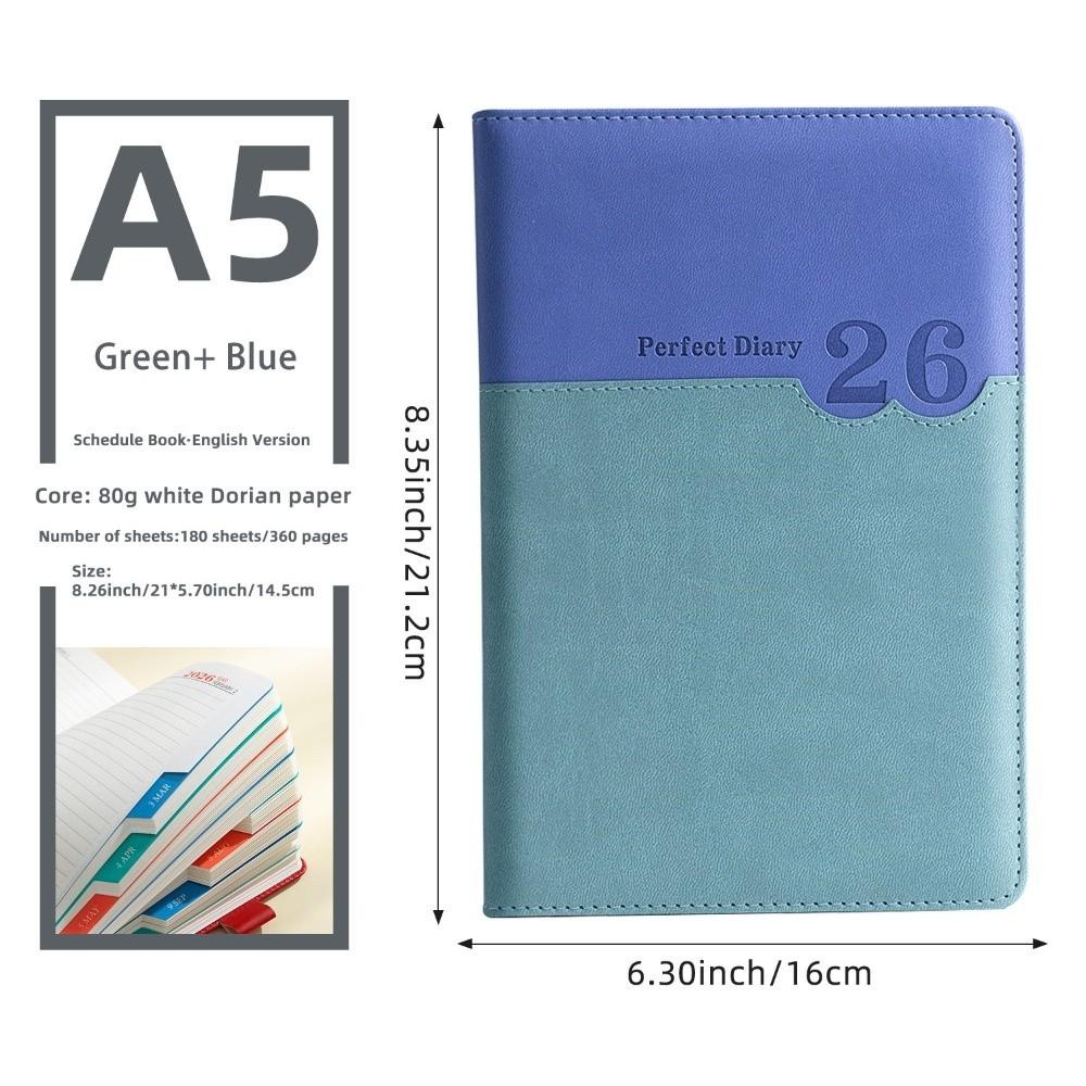 

Список дел Офисный планер Двухцветная прошивка Бизнес-блокнот Новый ежедневник фиолетовый