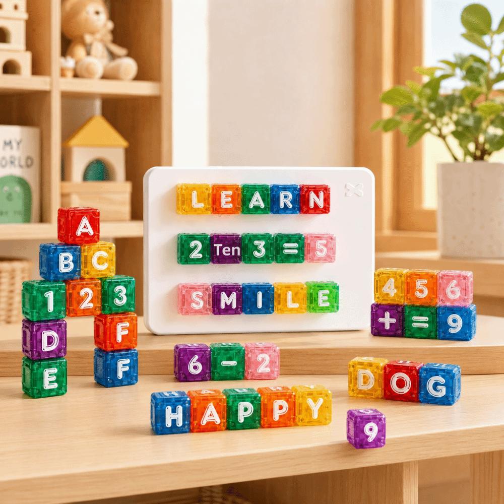 Letters and Numbers Magnetic Building Blocks Interactive Letter Number Blocks Classroom