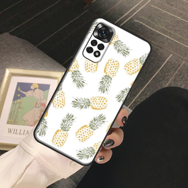 Summer Fruit Pineapple Funda For Xiaomi Redmi Note 13 14 Pro 9 10 11 12 Pro 10S 11S 12S Redmi 13C 10C 12C 14C Case