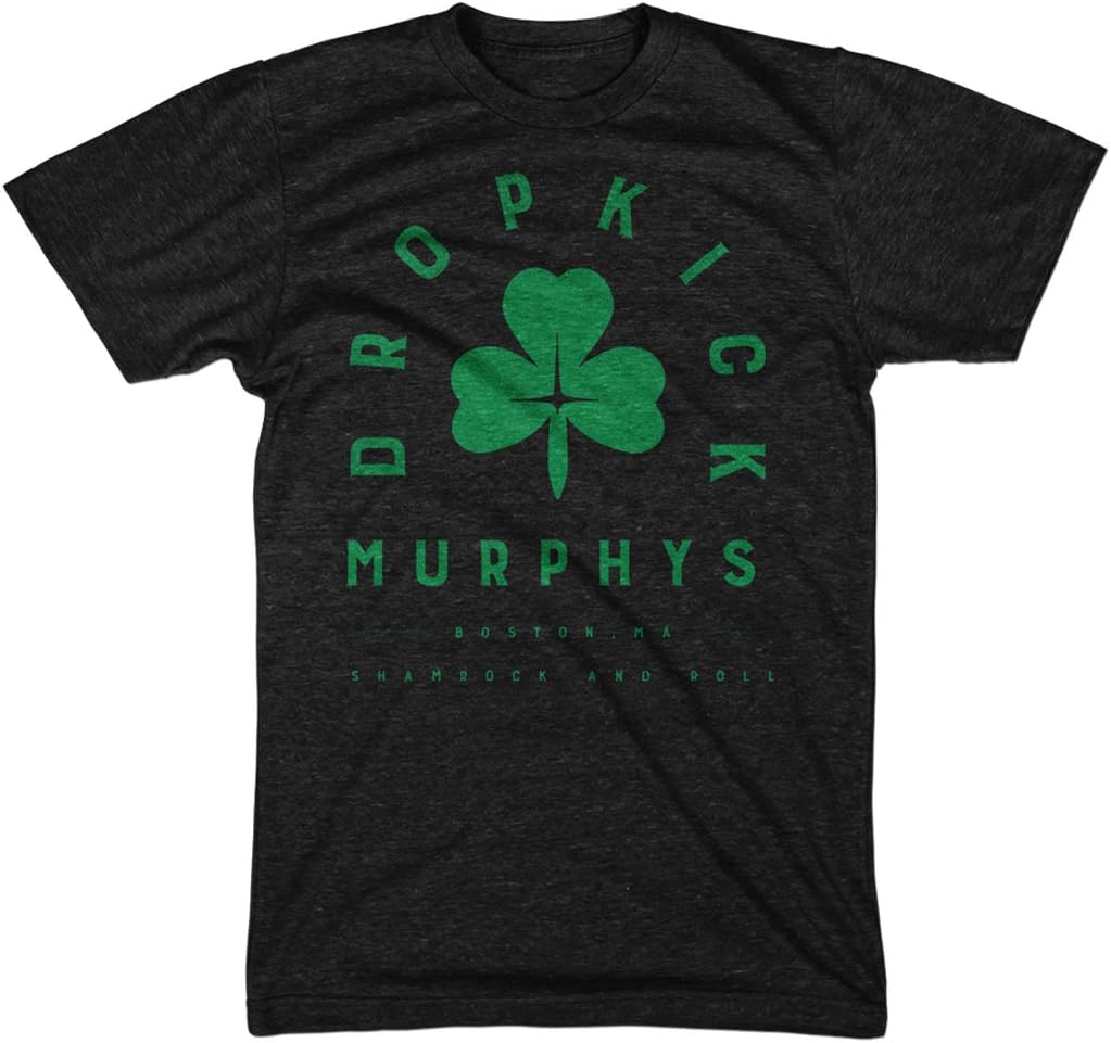 Dropkick Murphys Men's Arch Shamrock Dark Tee T-shirt X-Large Black
