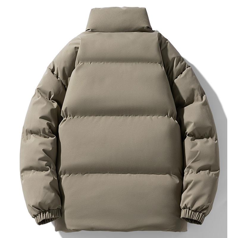 Autumn And Winter Trendy Solid Color Men's Cotton-padded Jackets Thickened Large Size Loose Casual Cotton-padded Jackets For Men
