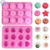 Cavity Silicone Flower Rose Chocolate Cake Soap Mold Baking Ice Tray Mould Cake Cookies Form Chocolate Soap Sugar For Kitchen