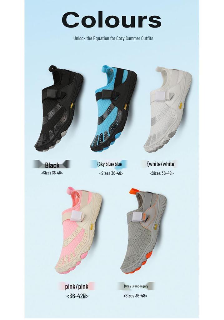 Leichte, rutschfeste Barfuß-Wasserschuhe - Atmungsaktiv, mit dicker Sohle, minimalistisches Design für Strand und Schwimmen, Unisex.