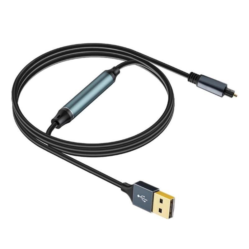 

USB A To Opticals Sound Cable For High Fidelities Sound Transmission With PVC Jackets 1.5M Length 1
