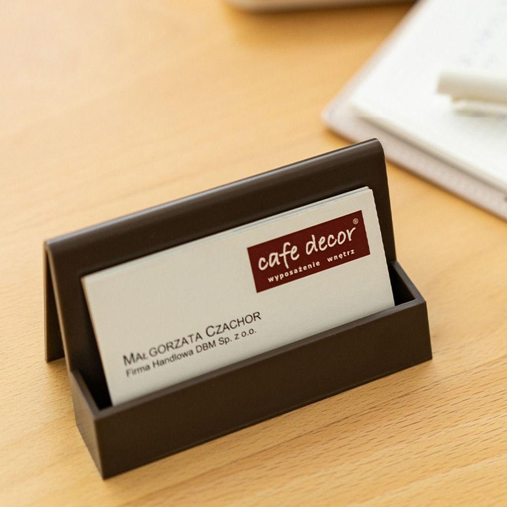 Creative Business Card Case Location Card Organizer Display Stand New Storage Box  Office