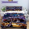 3pcs Duvet Cover Set (1*Duvet Cover + 2*Pillowcase, Without Core), Fast & Furious Print Bedding Set, Bedroom Decor, All‑Season, Gift