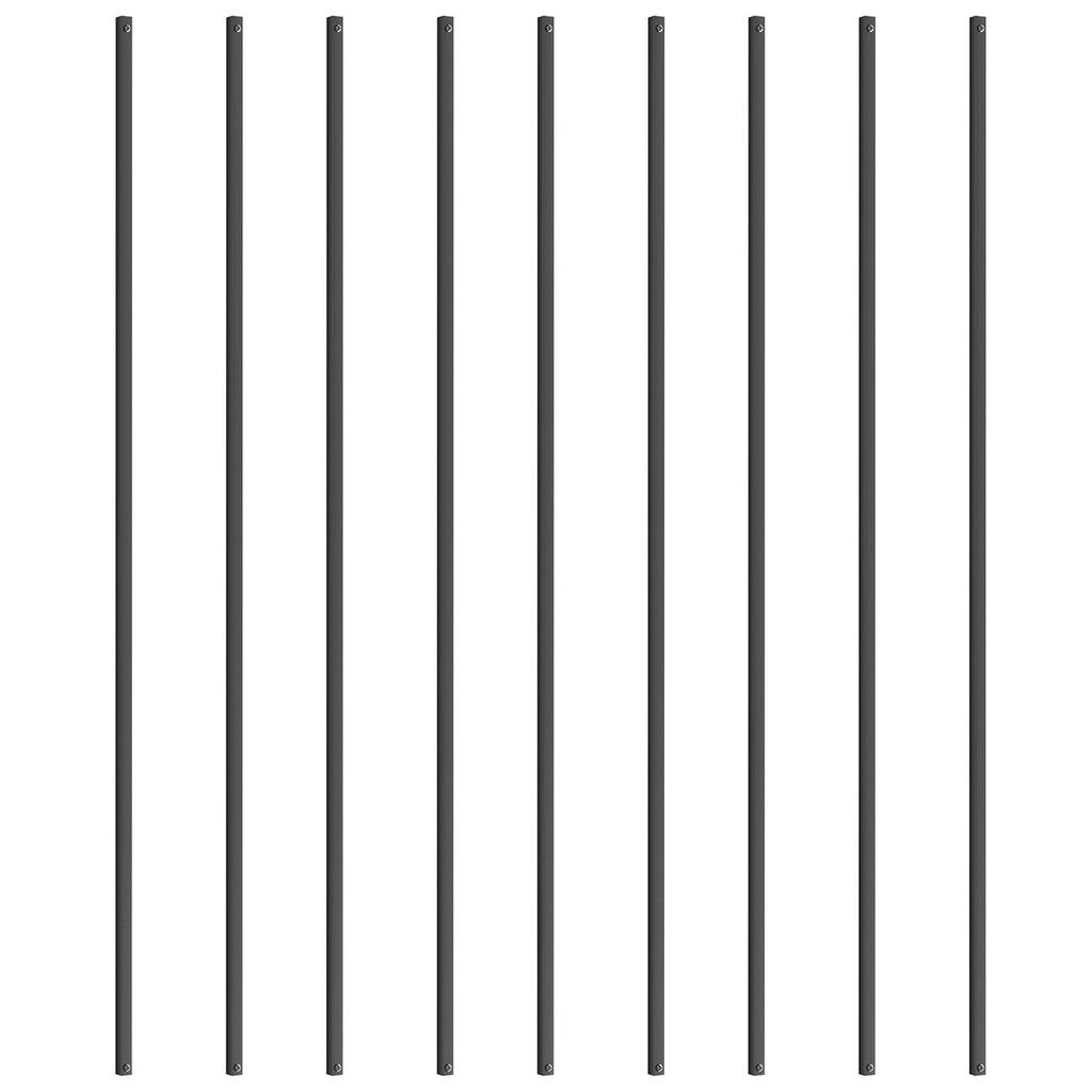 Staircase Metal Balusters 11 Pack 44''x0.5'' Aluminum Spindles w/ Screws